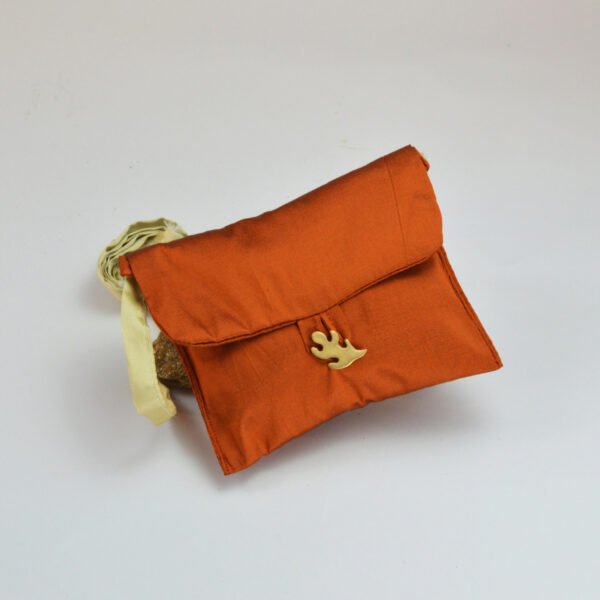 burnt orange lizzard belly purse