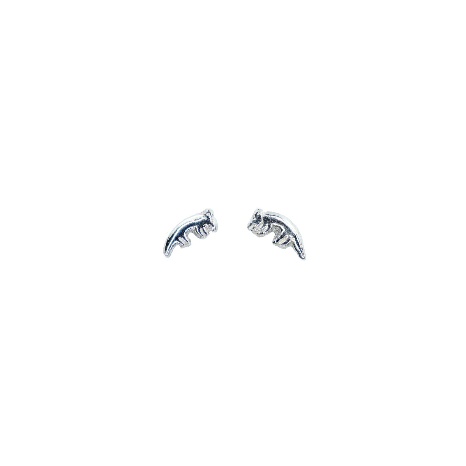 Fox of Gobeklitepe Silver Ear Studs